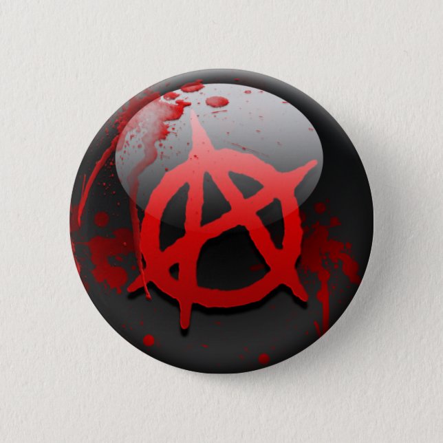 Badge Rond 5 Cm Drapeau d'anarchie (Devant)