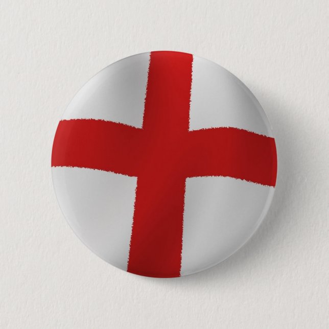 Badge Rond 5 Cm Drapeau d'Angleterre (Devant)
