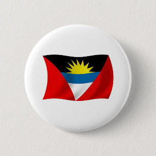 Badge Rond 5 Cm Drapeau d'Antigua-et-Barbuda Bouton