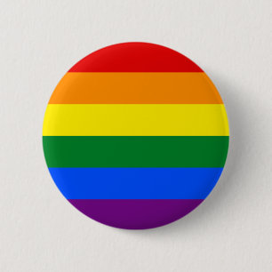 Badge Rond 5 Cm Drapeau d'arc-en-ciel de LGBT