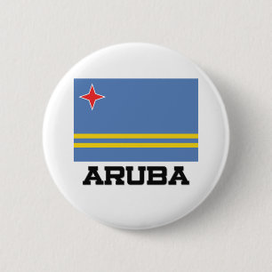 Badge Rond 5 Cm Drapeau d'Aruba