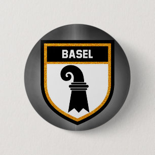 Badge Rond 5 Cm Drapeau de Bâle
