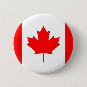 Badge Rond 5 Cm Drapeau de bouton du Canada