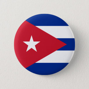 Badge Rond 5 Cm Drapeau de bouton du Cuba