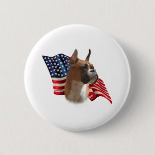 Badge Rond 5 Cm Drapeau de boxeur