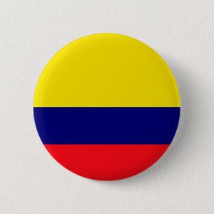 Badge Rond 5 Cm Drapeau de Colombie
