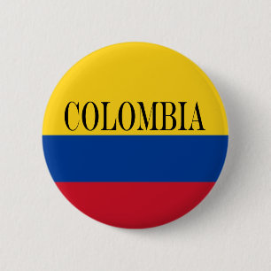 Badge Rond 5 Cm Drapeau de Colombie Bandera De Colombia
