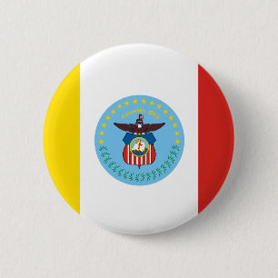 Badge Rond 5 Cm Drapeau de Columbus, Bouton Ohio