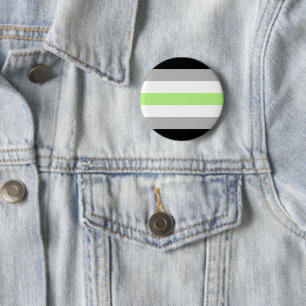 Badge Rond 5 Cm Drapeau de fierté Agender – Identité LGBTQIA+