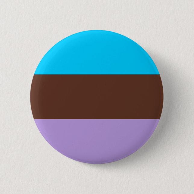 Badge Rond 5 Cm Drapeau de fierté androsexuelle (Devant)