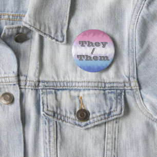 Badge Rond 5 Cm Drapeau de fierté Bigender personnalisable doux Bo