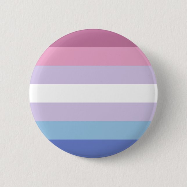 Badge Rond 5 Cm Drapeau de fierté bigendre (Devant)