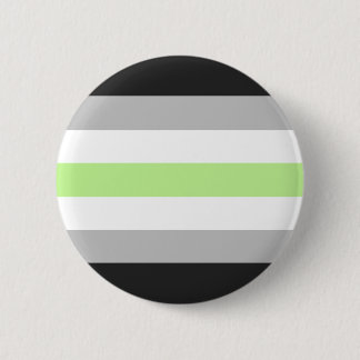 Badge Rond 5 Cm Drapeau de fierté d'Agender