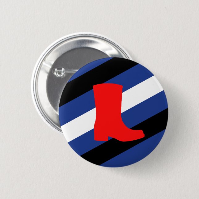 Badge Rond 5 Cm Drapeau de fierté de bottes (Devant & derrière)