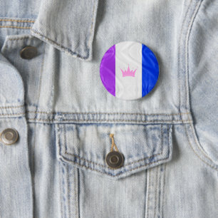 Badge Rond 5 Cm Drapeau de fierté de la culture drag de SlipperyJo