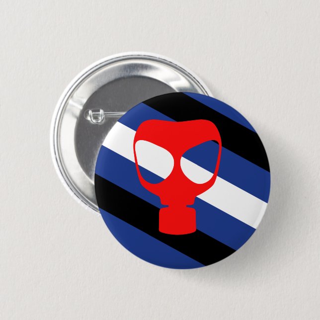 Badge Rond 5 Cm Drapeau de fierté de masque (Devant & derrière)