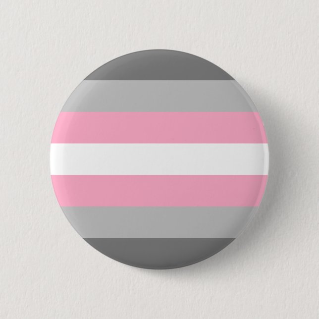 Badge Rond 5 Cm Drapeau de fierté demifille (Devant)