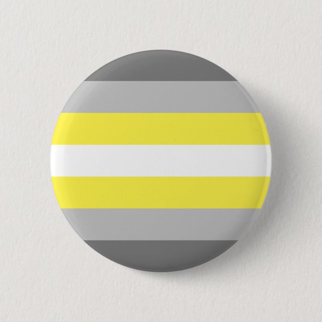 Badge Rond 5 Cm Drapeau de fierté demigender (Devant)
