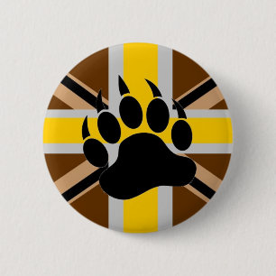 Badge Rond 5 Cm Drapeau de fierté d'ours des Anglais