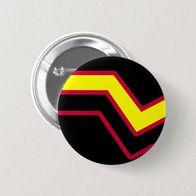 Badge Rond 5 Cm Drapeau de fierté en caoutchouc / latex (Devant & derrière)