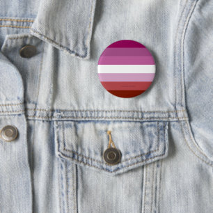 Badge Rond 5 Cm Drapeau de fierté lesbienne de SlipperyJoe's fémin