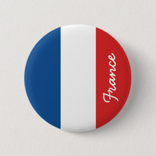 Badge Rond 5 Cm Drapeau de France