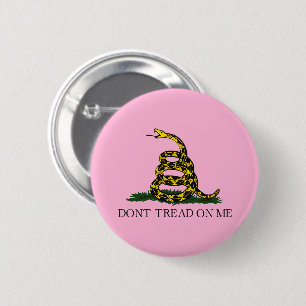 Badge Rond 5 Cm Drapeau de Gadsden Ne Marchez pas sur Moi Libertai