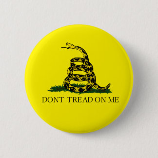 Badge Rond 5 Cm Drapeau de Gadsden ne me touche pas
