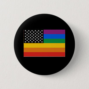 Badge Rond 5 Cm Drapeau de gay pride