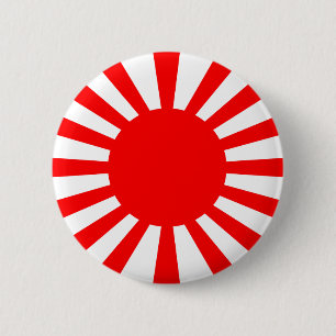 Badge Rond 5 Cm Drapeau de guerre de l'armée impériale japonaise