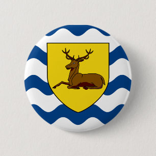 Badge Rond 5 Cm Drapeau de Hertfordshire