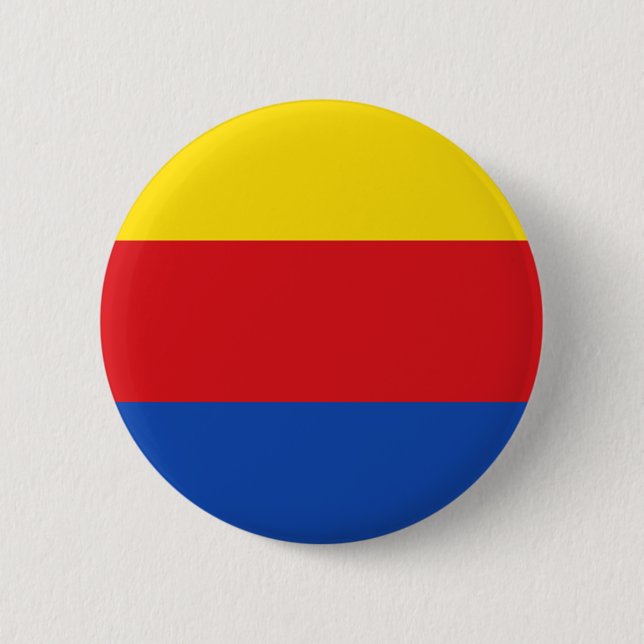 Badge Rond 5 Cm Drapeau de Hollande du Nord (Devant)