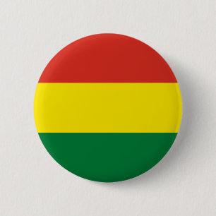 Badge Rond 5 Cm Drapeau de la Bolivie