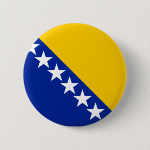Badge Rond 5 Cm Drapeau de la Bosnie-Herzégovine
