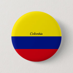 Badge Rond 5 Cm Drapeau de la Colombie