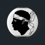 Badge Rond 5 Cm Drapeau de la Corse France<br><div class="desc">La Corse est une île française en mer Méditerranée. Elle est située à l'ouest de l'Italie, au sud-est du continent français, et au nord de l'île italienne de la Sardaigne. Les montagnes comportent deux-tiers de l'île, formant un à chaîne unique. Avant la domination française, la Corse était sous la propriété...</div>