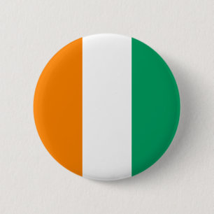 Badge Rond 5 Cm Drapeau de la Côte d'Ivoire