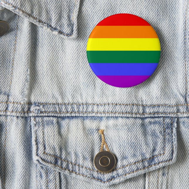 Badge Rond 5 Cm Drapeau de la Fierté arc-en-ciel LGBTQIA+ (Créateur téléchargé)