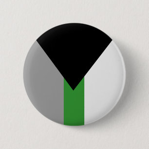 Badge Rond 5 Cm Drapeau de la fierté démiomantique
