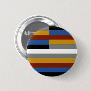 Badge Rond 5 Cm Drapeau de la Fierté des Freaks