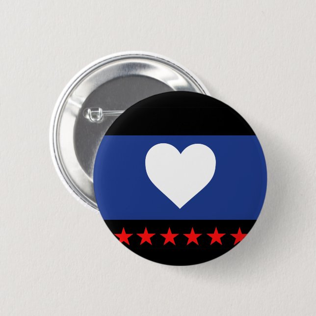 Badge Rond 5 Cm Drapeau de la fierté du pied (Devant & derrière)