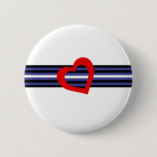 Badge Rond 5 Cm Drapeau de la Fierté en cuir