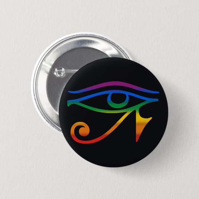 Badge Rond 5 Cm Drapeau de la fierté gay goth (Devant & derrière)