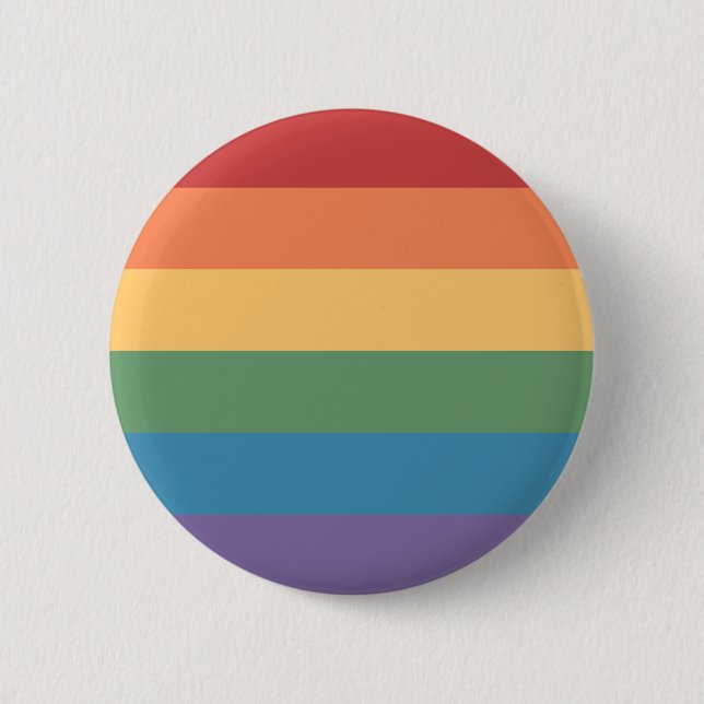 Badge Rond 5 Cm Drapeau de la fierté gay Heathered (Devant)
