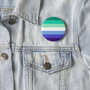 Badge Rond 5 Cm Drapeau de la fierté gay trans-inclusive de Slippe