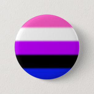 Badge Rond 5 Cm Drapeau de la Fierté Genderfluide