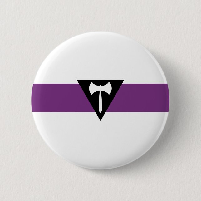 Badge Rond 5 Cm Drapeau de la fierté lesbienne (Devant)