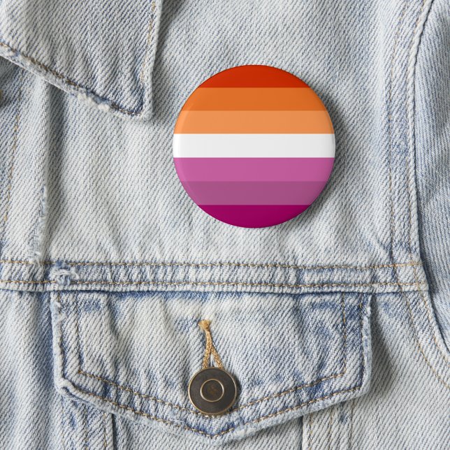 Badge Rond 5 Cm Drapeau de la fierté lesbienne (Créateur téléchargé)