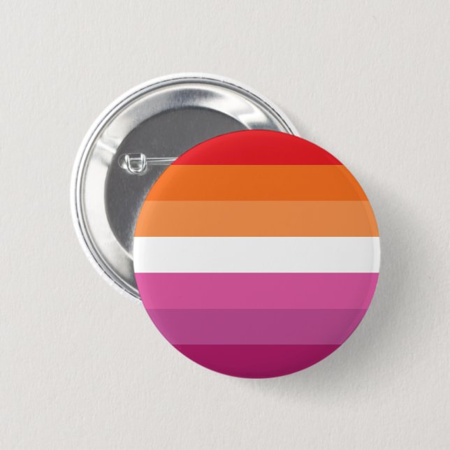 Badge Rond 5 Cm Drapeau de la fierté lesbienne (Devant & derrière)