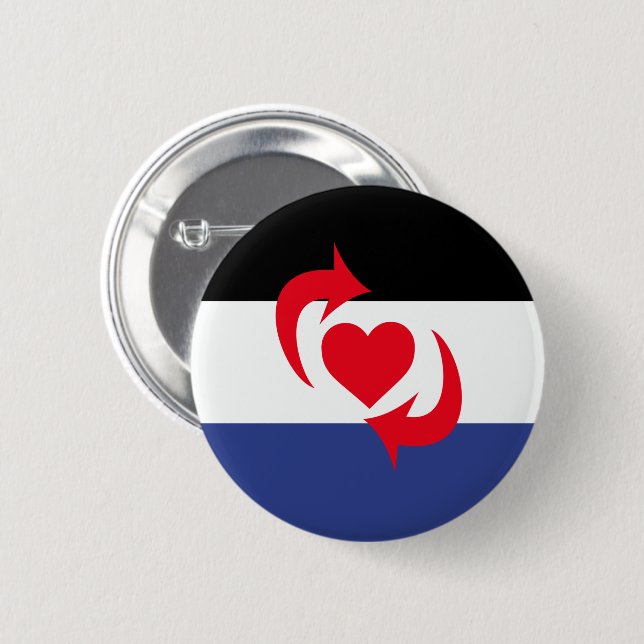Badge Rond 5 Cm Drapeau de la fierté Switch (Devant & derrière)
